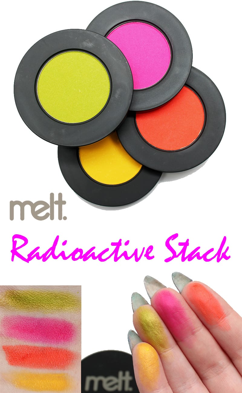 Melt Cosmetics Radioactive Eyeshadow Stack Review Swatches Dupes