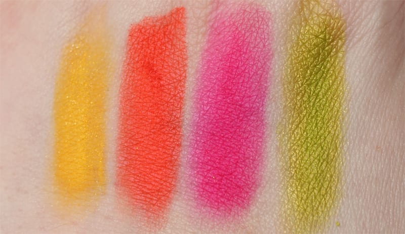 Melt Cosmetics Radioactive Eyeshadow Stack Review Swatches