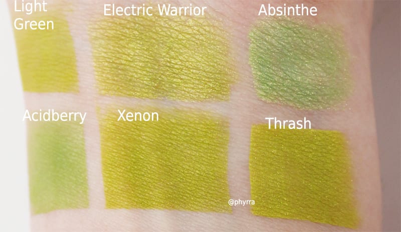 Melt Cosmetics Radioactive Xenon Dupes