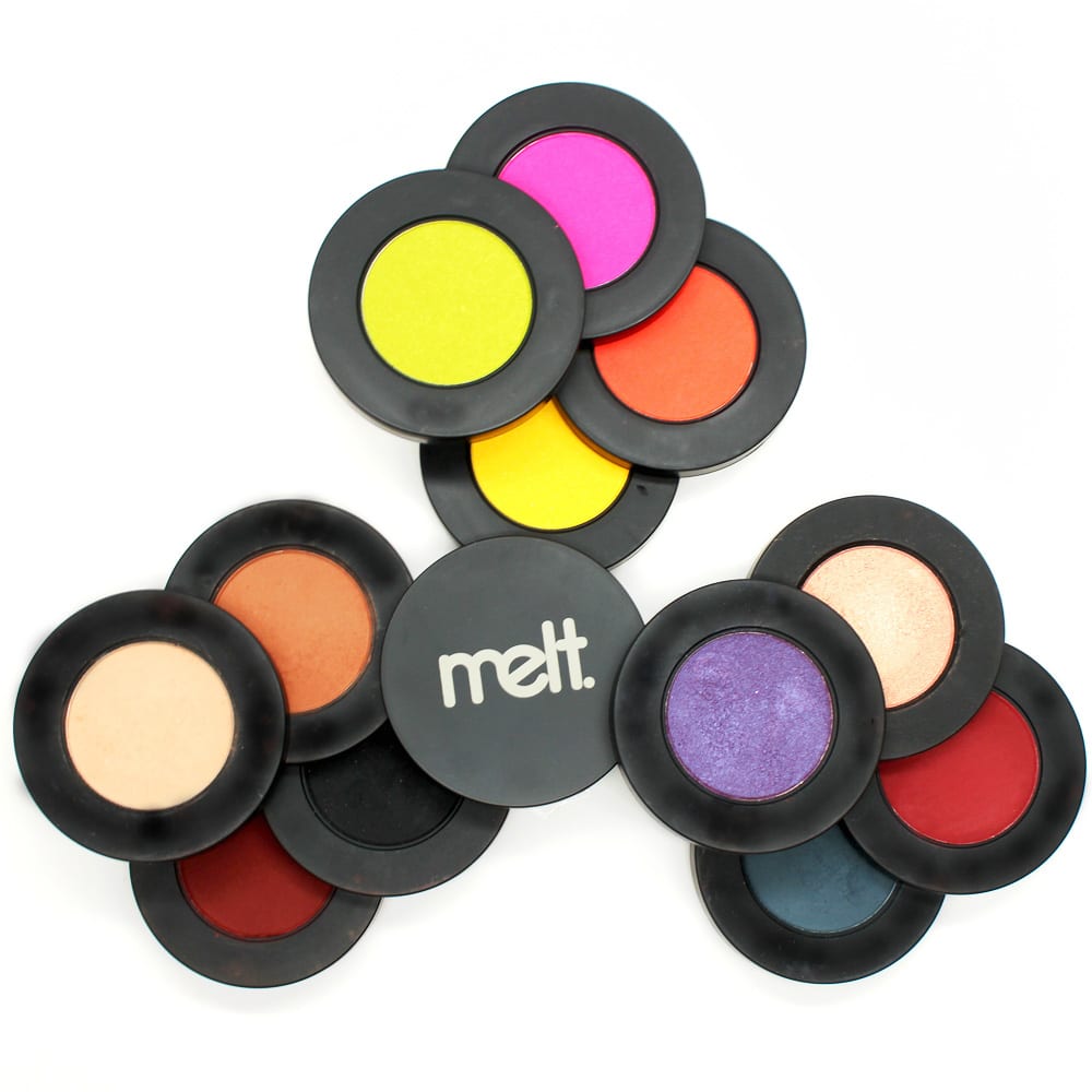 Melt Radioactive, Dark Matter and Love Sick Eyeshadow Stacks