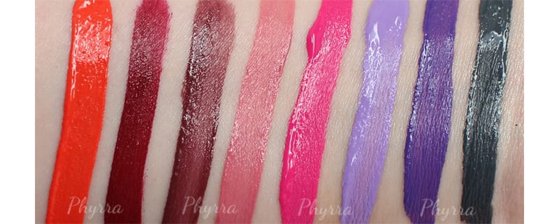 Nyx Liquid Suede Cream Lipstick Swatches