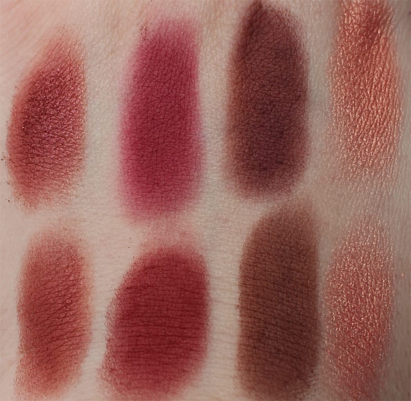 Makeup Geek Eyeshadow swatches