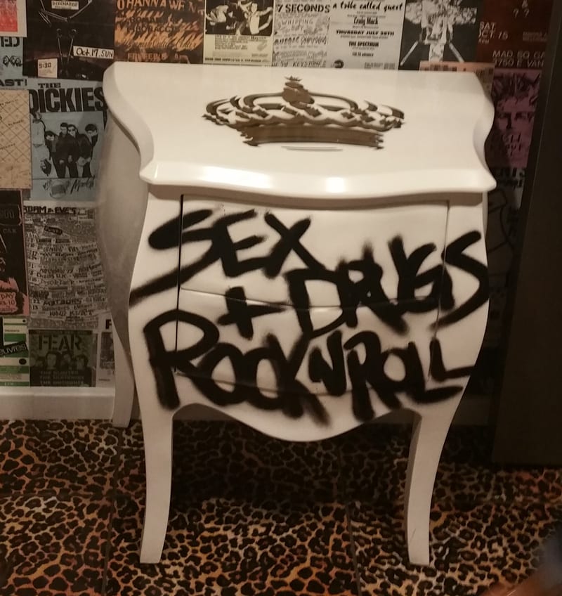 Urban Decay Music Themed Bathroom