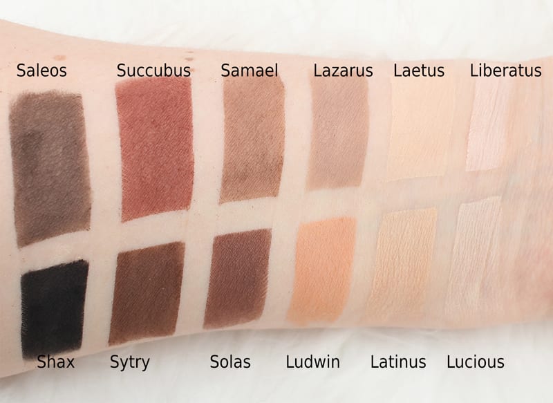 Kat Von D Shade + Light Eye Contour Palette swatches