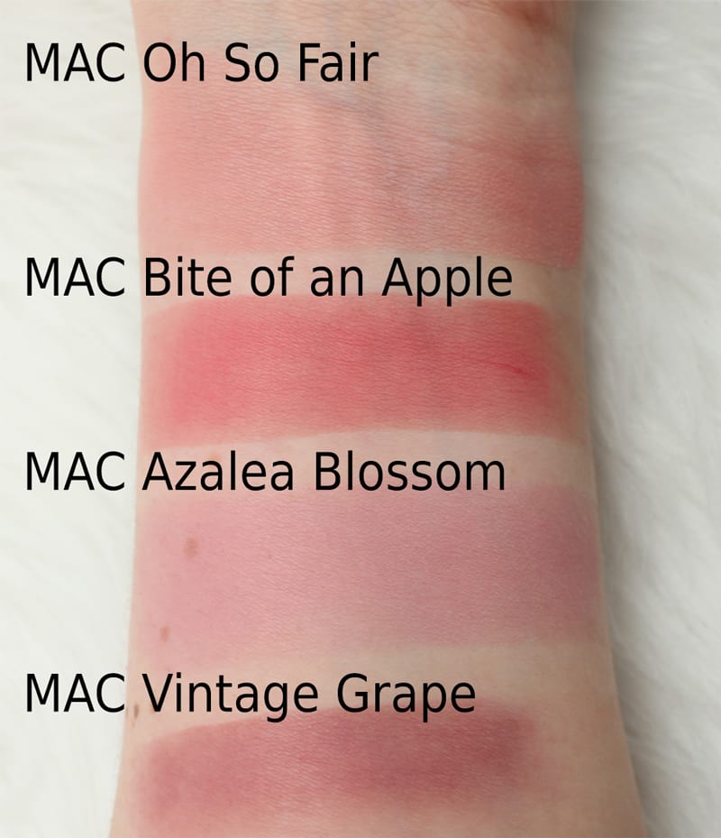 MAC Blushes (Not Cruelty Free)