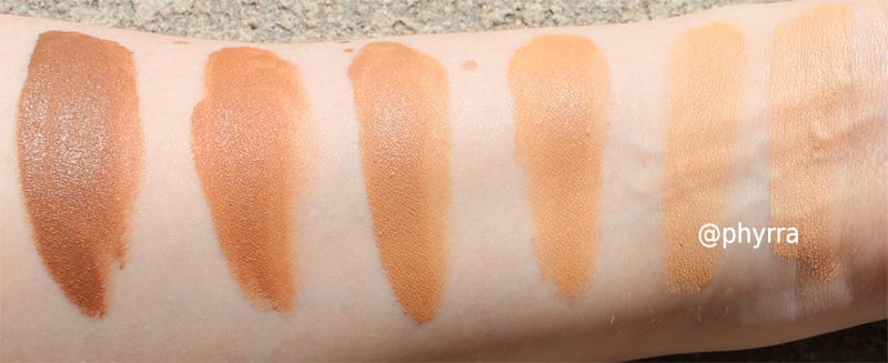 Urban Decay Naked Skin One & Done Hybrid Complexion Perfector SPF 20 swatches