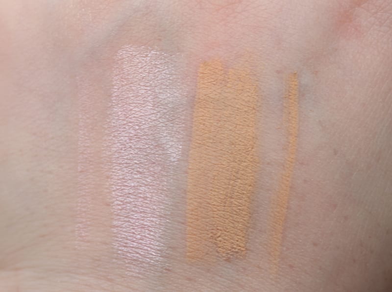 Urban Decay 24/7 Heartless and Walk of Shame Pencils Swatches