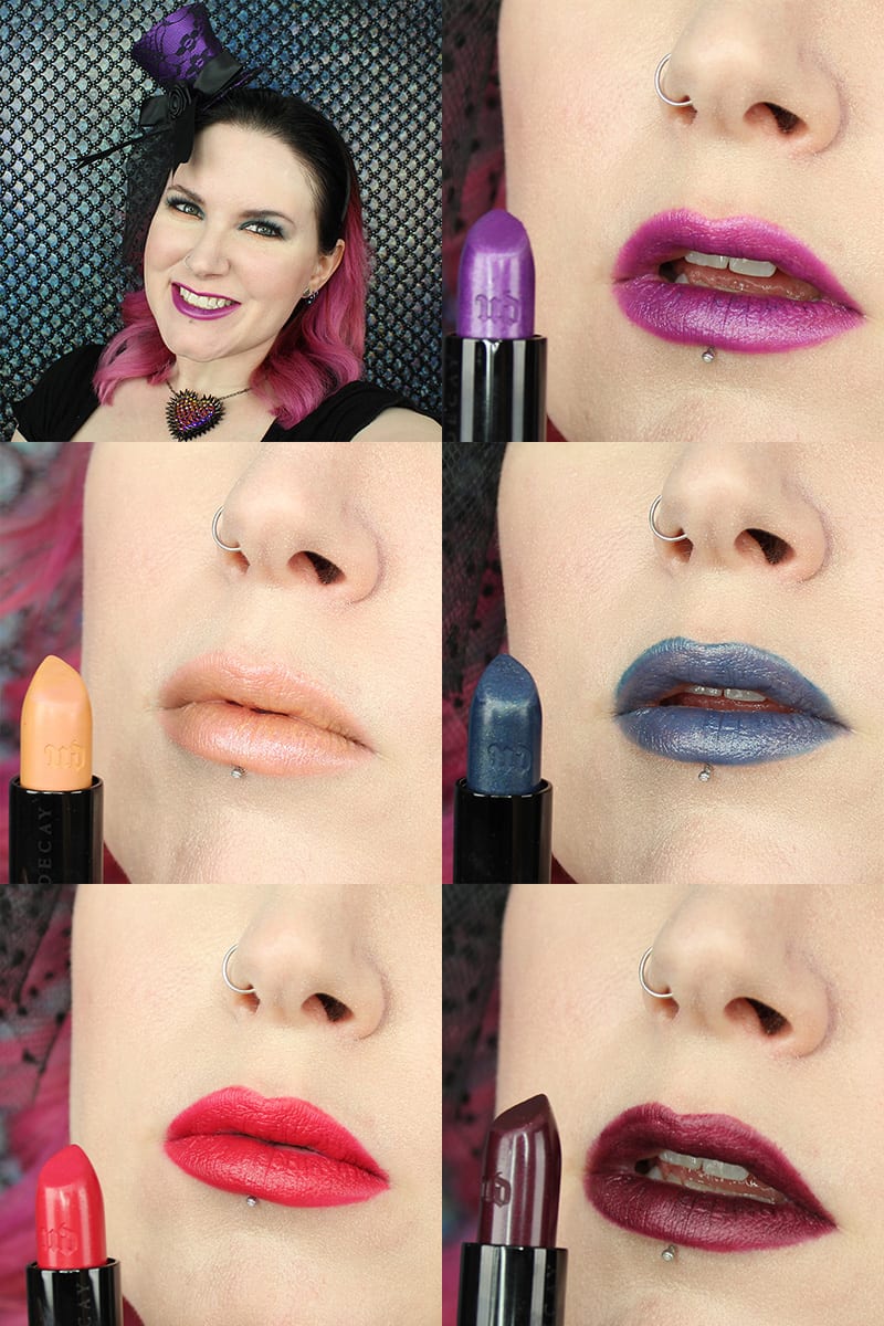 Urban Decay Alice Through the Looking Glass Lipsticks Review and Swatches