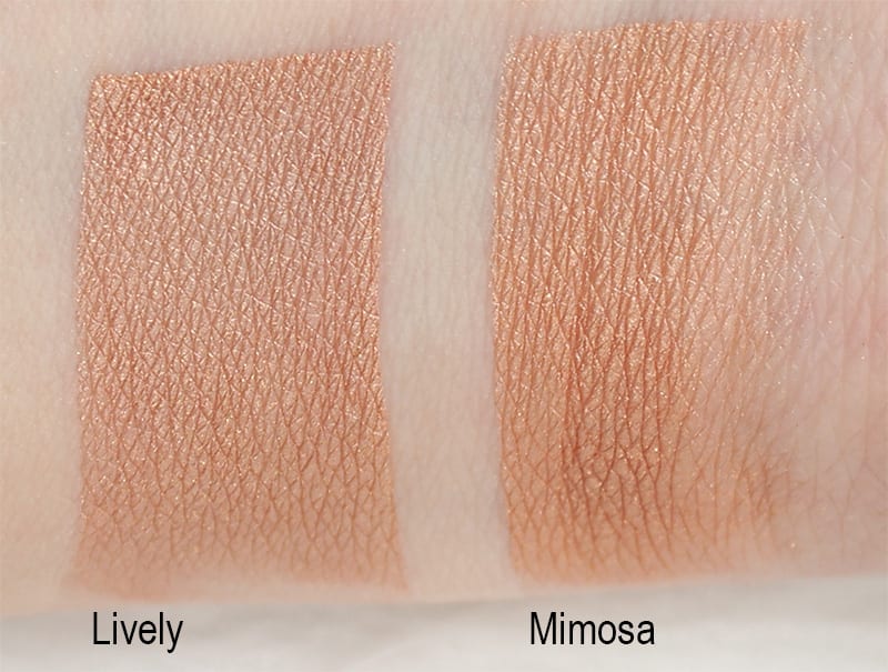Anastasia Beverly Hills Mimosa Dupe Silk Naturals Lively Swatches
