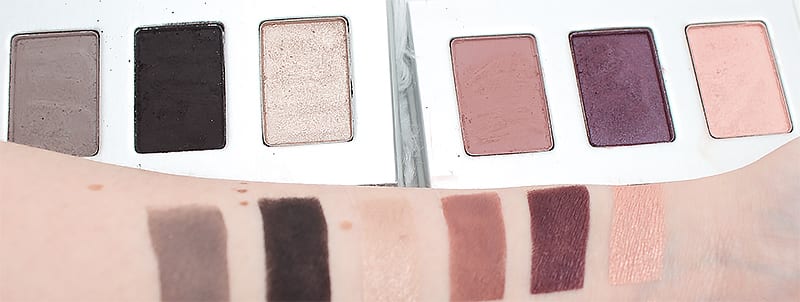 Honest Beauty Smoky Grey and Heather Mauve Trio Swatches Review Looks