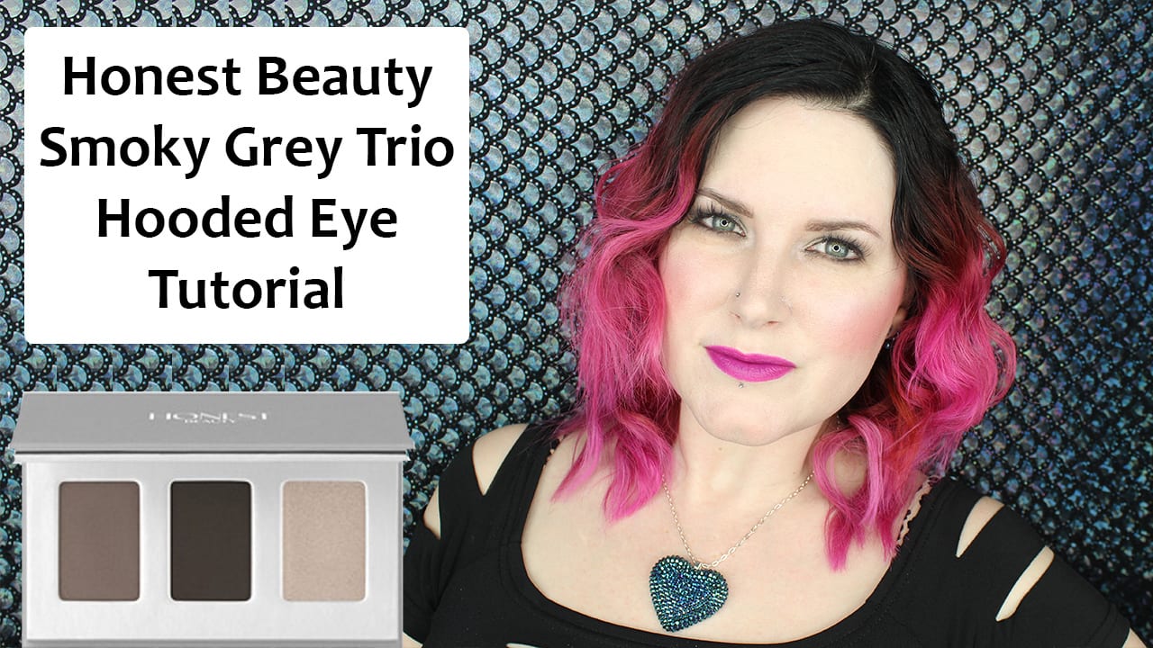 Honest Beauty Smoky Grey Trio Hooded Eye Makeup Tutorial
