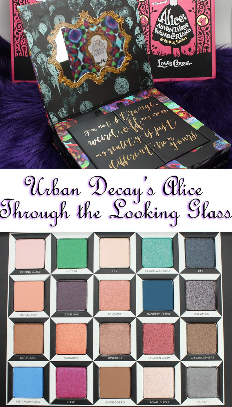 Urban Decay Alice Through the Looking Glass Eyeshadow Palette, Swatches, Thoughts, Look