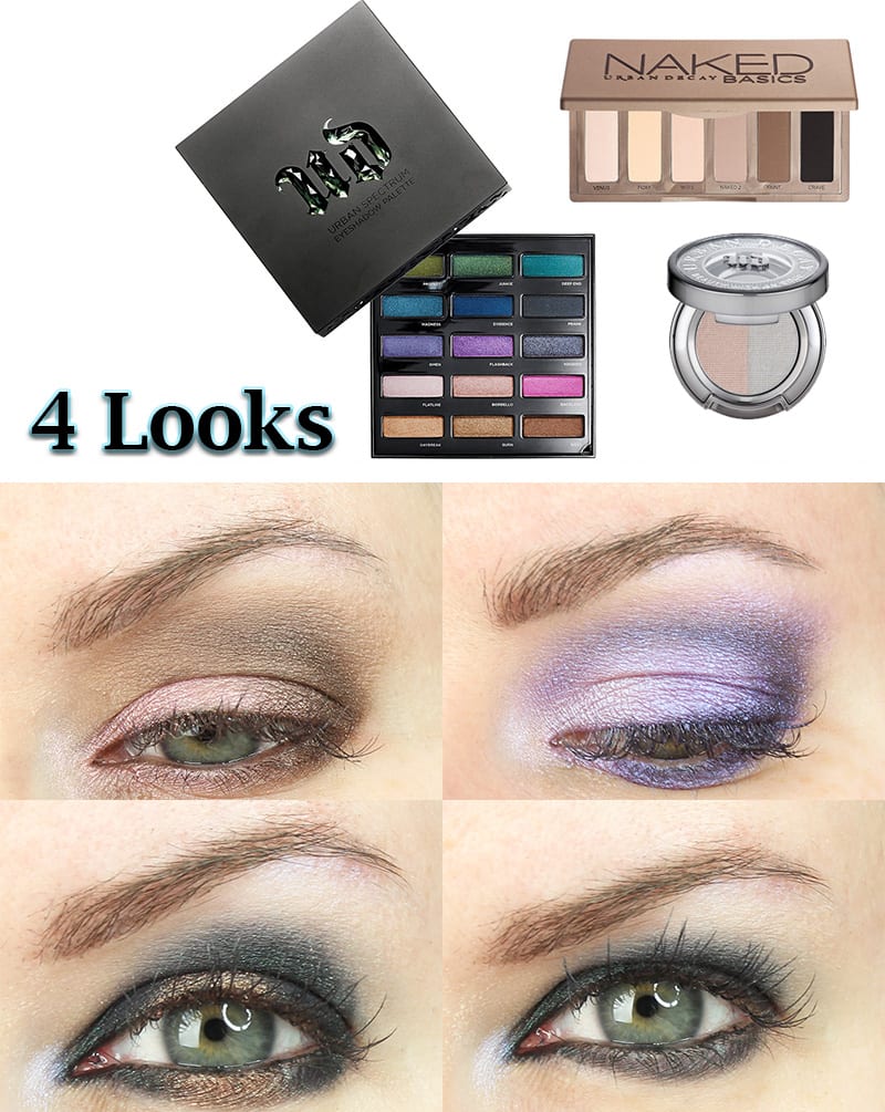 Four Urban Decay Spectrum Palette Looks