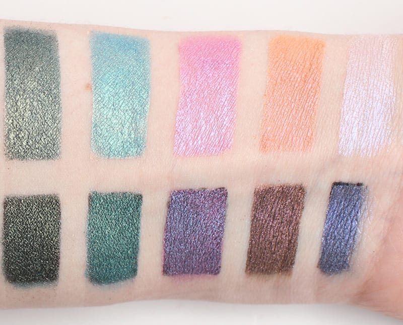 Makeup Geek Duochrome Palette Swatches