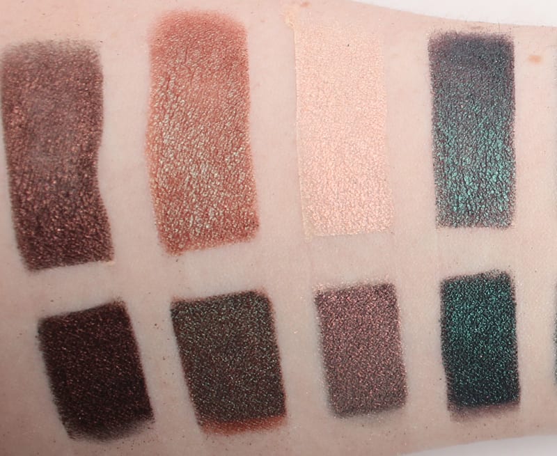 Makeup Geek Duochrome Palette Swatches