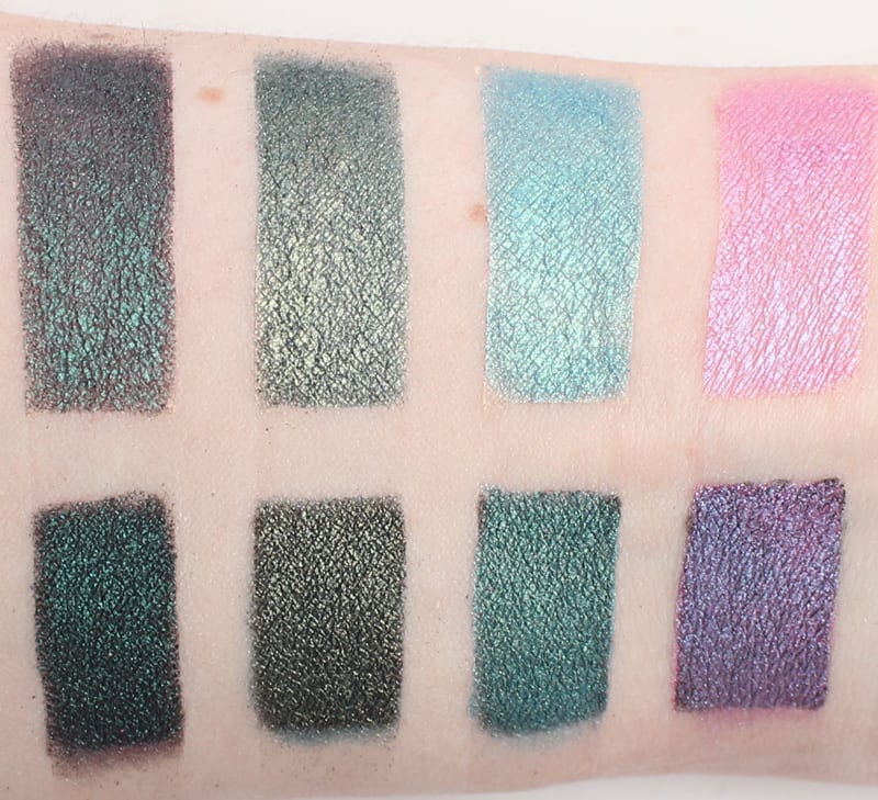 Makeup Geek Duochrome Palette Swatches