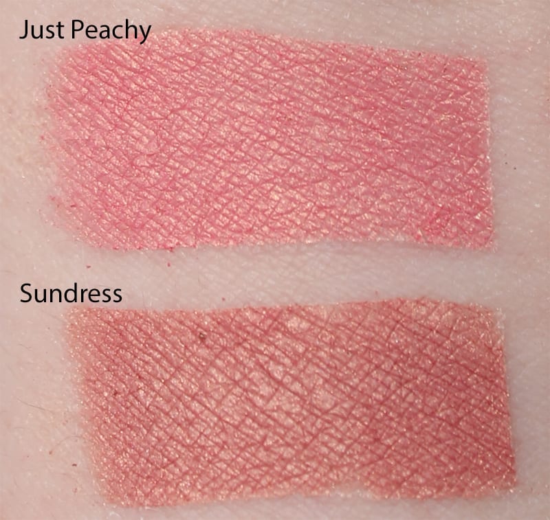 Silk Naturals Sundress dupe for Too Faced Just Peachy swatch