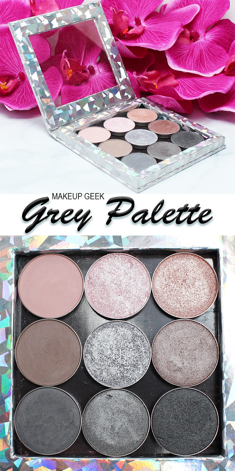 Makeup Geek Grey Palette Review and Swatches