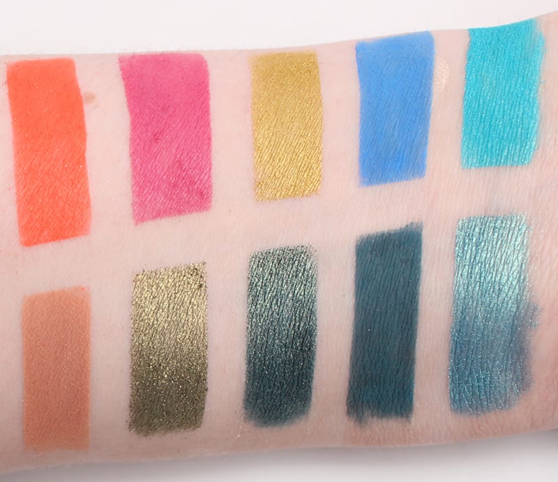 Makeup Geek Tropical Palette swatches review