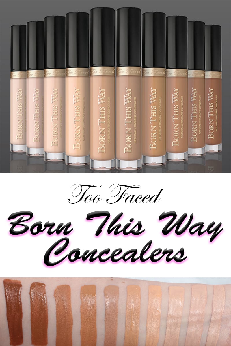 Too Faced Born This Way Foundation Color Chart
