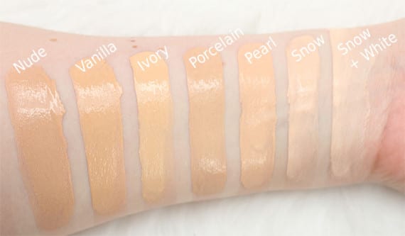 too faced born this way concealer swatches