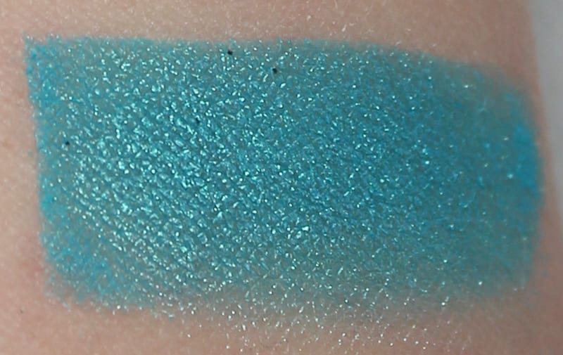 Makeup Geek Teal Palette Poolside with Sugar Rush Layered swatch