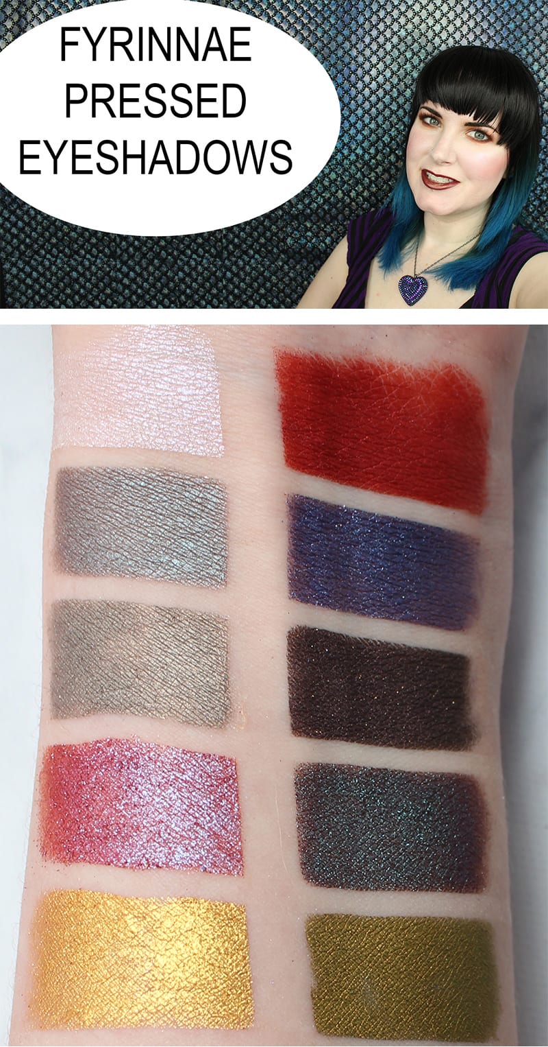 Fyrinnae Pressed Shadows Review Swatches Video