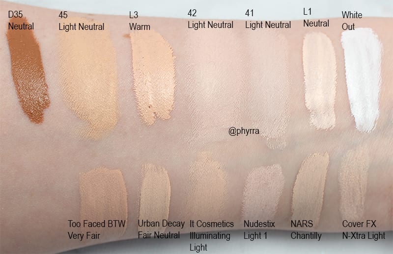 Kat Von D Concealer Swatches