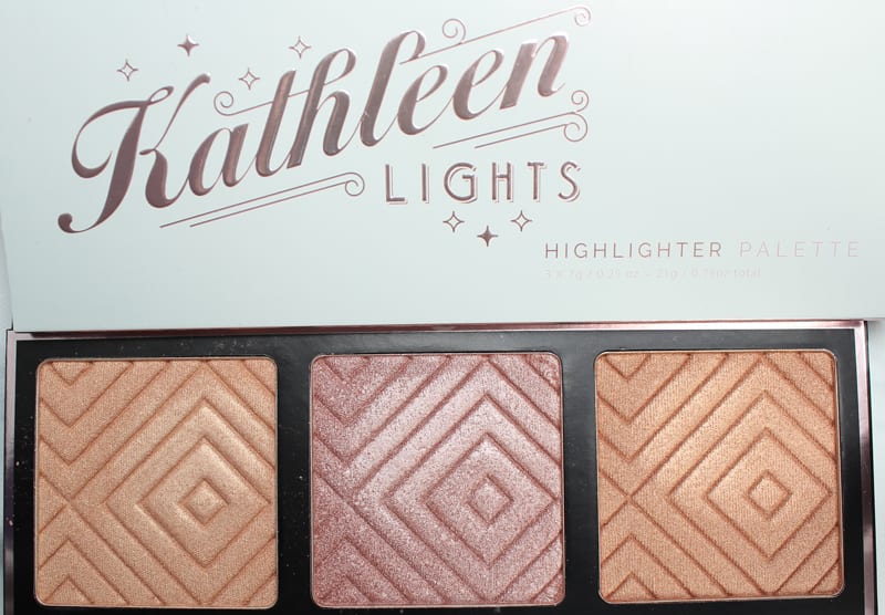 Makeup Geek Kathleen Lights Highlighter Palette Swatches