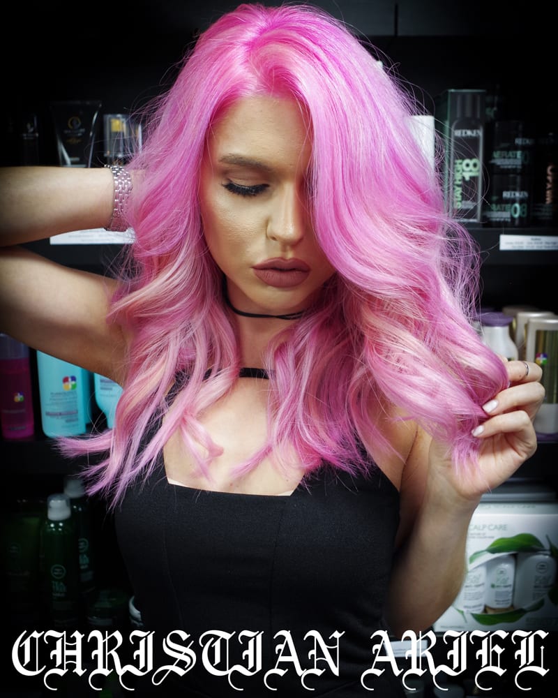 Rainbow Hair Color Ideas with Christian - Pretty in Pink