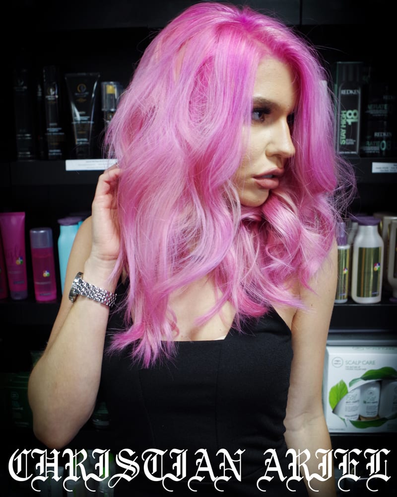 Rainbow Hair Color Ideas with Christian - Pretty in Pink