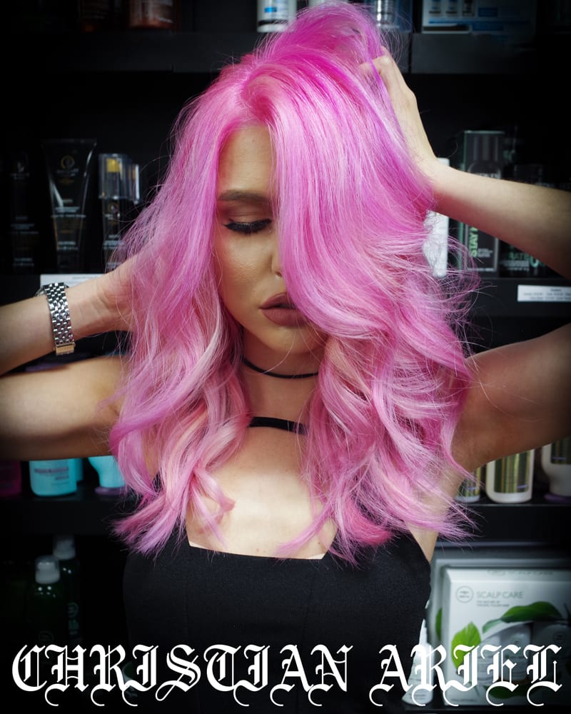 Rainbow Hair Color Ideas with Christian - Pretty in Pink