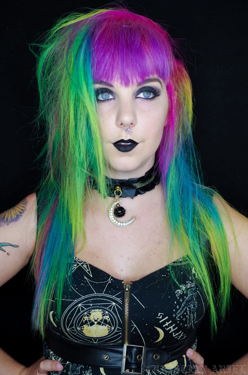 Rainbow Hair Color Ideas with Christian - Neon Rainbow Hair