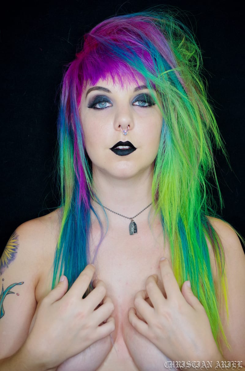 Rainbow Hair Color Ideas with Christian - Neon Rainbow Hair