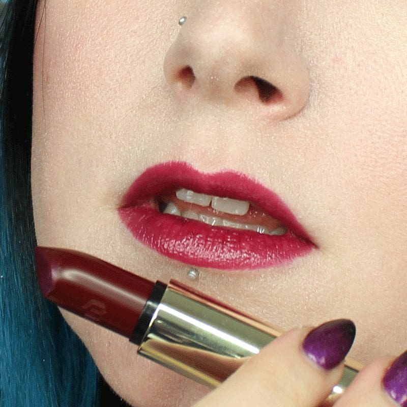 Urban Decay Vice Lipstick Capsule Collection Bruise Swatch.