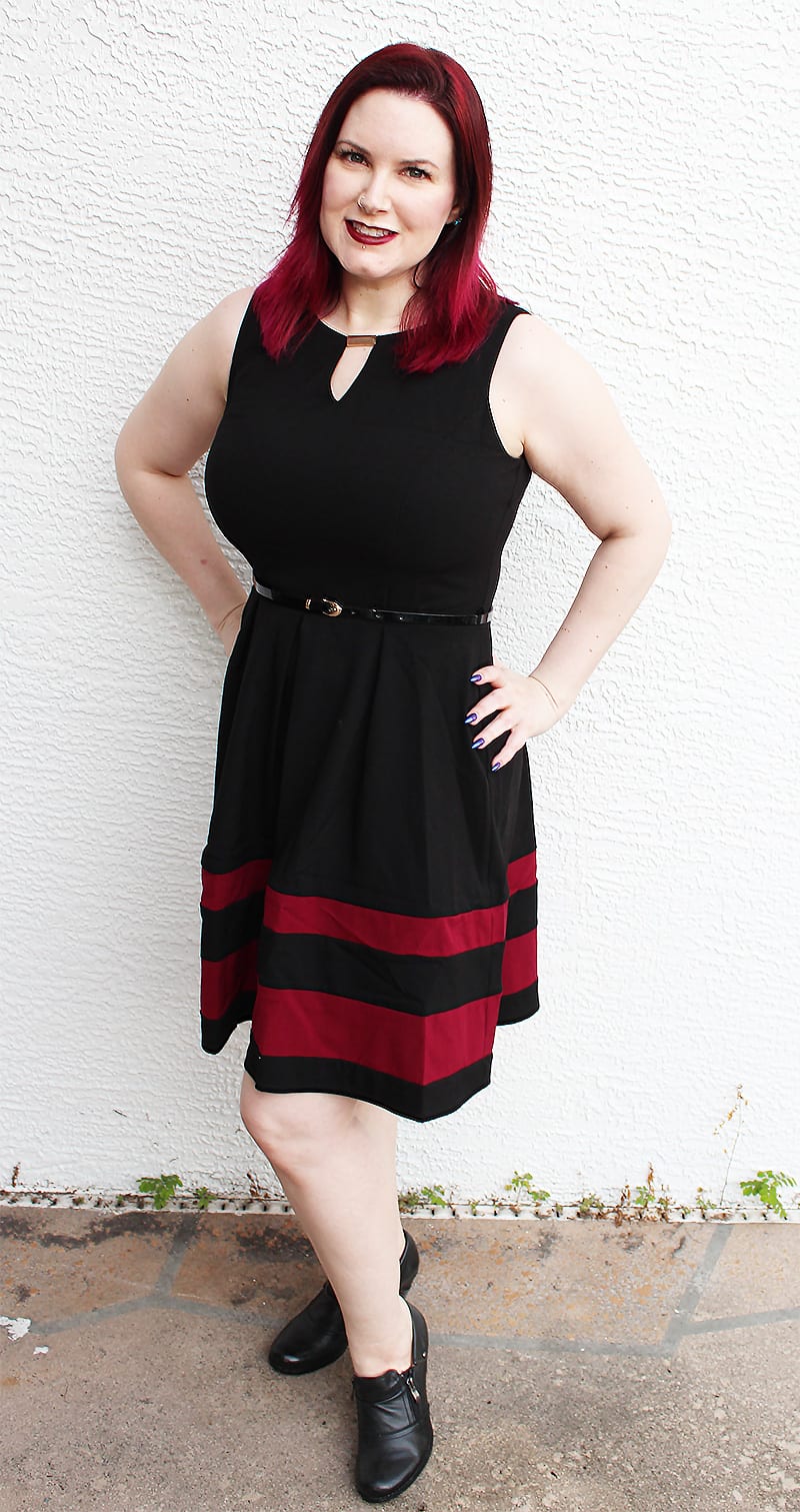 Alyx Colorblock Fit and Flare Dress