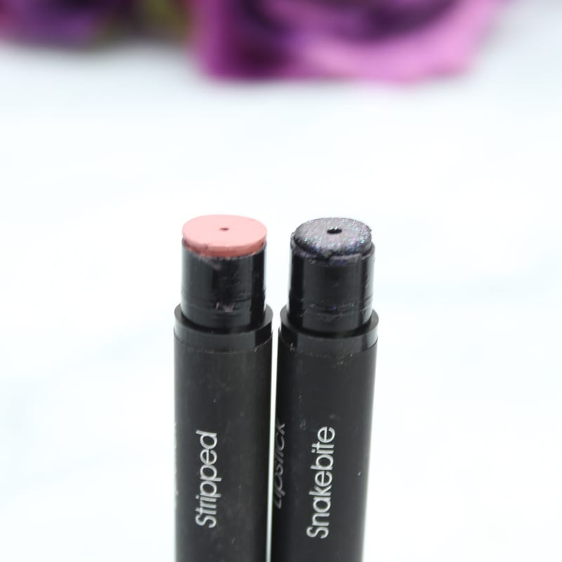 Silk Naturals Velvet Matte Lipsticks in Stripped and Snakebite