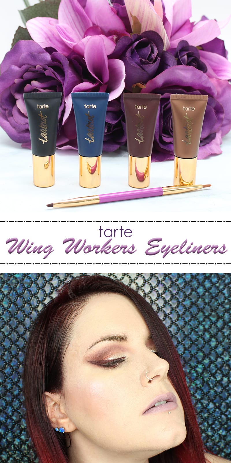 Tarte Wing Workers Deluxe Tarteist Eyeliner Set Review Swatches Look