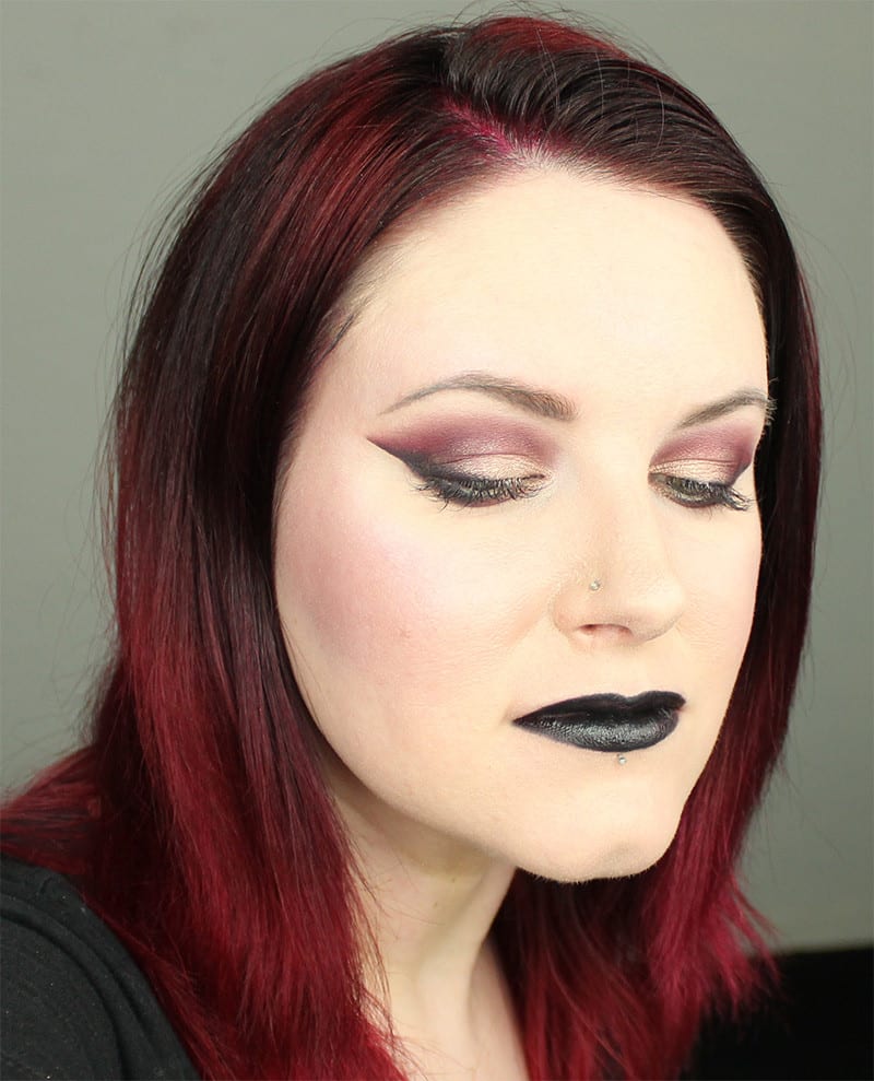 Kat Von D MetalMatte Smoky Cranberry Tutorial - Easy Red Tutorial