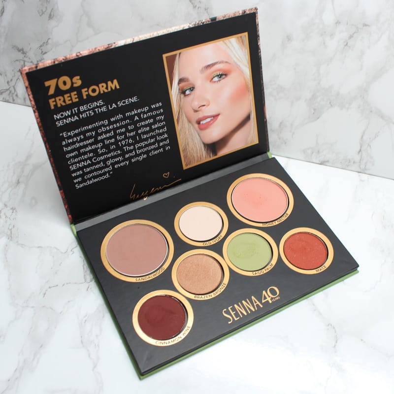 Senna 70's Free Form Palette Swatches Review