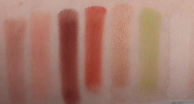 Senna 70's Free Form Palette Swatches Review