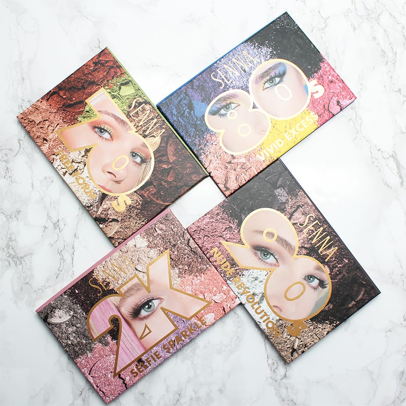 Senna Cosmetics Decades Collection Review Swatches