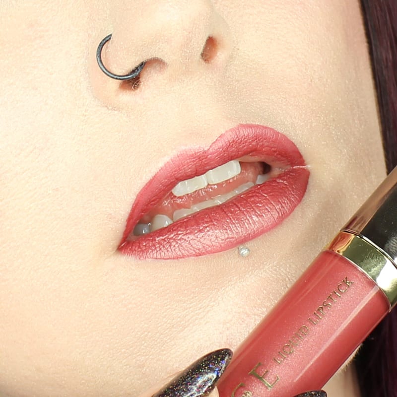 Urban Decay Vice Lipstick Amulet swatch on pale skin