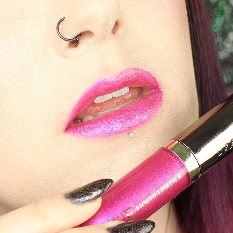 Urban Decay Vice Lipstick Big Bang swatch on pale skin