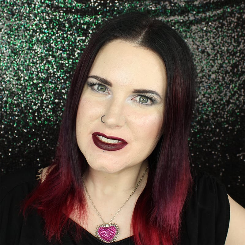 Urban Decay Vice Lipstick Blackmail swatch on pale skin