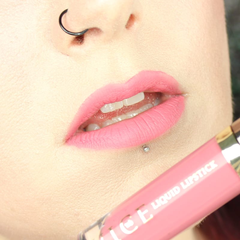 Urban Decay Vice Lipstick Brat swatch on pale skin