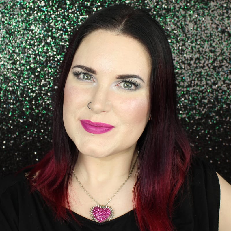 Urban Decay Vice Lipstick Crank swatch on pale skin