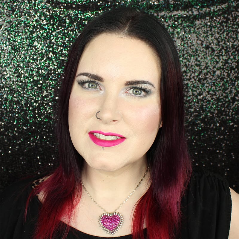 Urban Decay Vice Lipstick Firebird swatch on pale skin