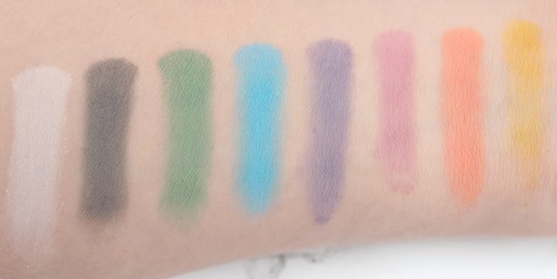 Kat Von D Pastel Goth Palette Swatches Review