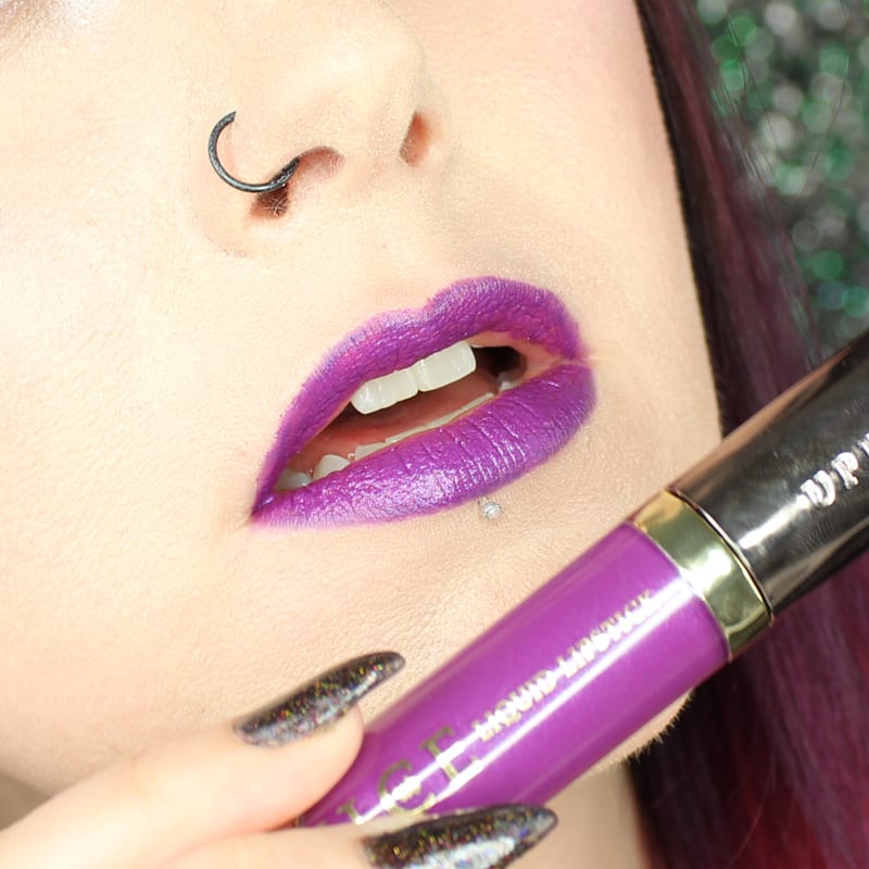 Urban Decay Vice Lipstick Mad swatch on pale skin